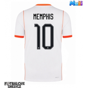 Nizozemsko Memphis Depay #10 Venkovní Dres MS 2026 Krátký Rukáv Nizozemsko Memphis Depay #10 Venkovní Dres MS 2026 Krátký Rukáv